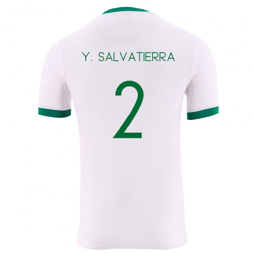 DanxenメンズボリビアYuditaz Jimena Salvatierra#2白 緑 赤アウェイシャツ26-28ジャージーユニフォーム