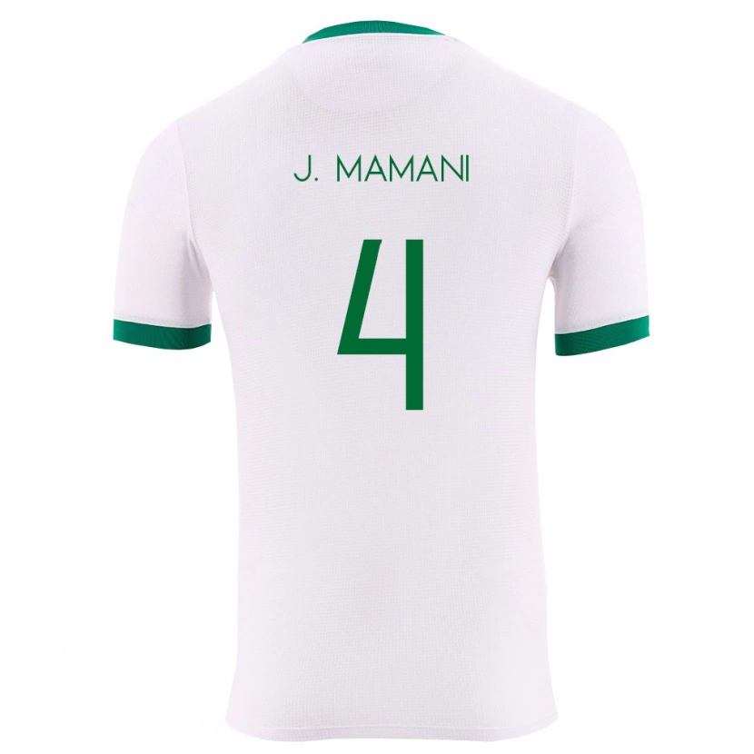 DanxenメンズボリビアJhylian Mary Mamani#4白 緑 赤アウェイシャツ26-28ジャージーユニフォーム