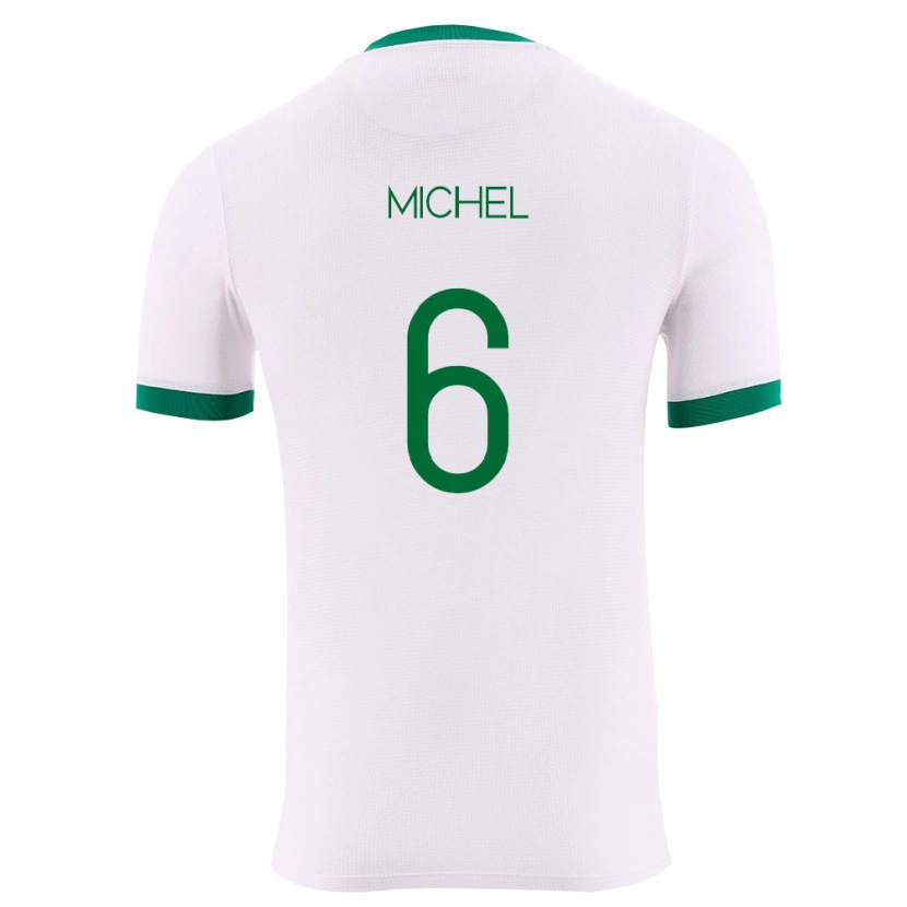 DanxenメンズボリビアJhosep Michel#6白 緑 赤アウェイシャツ26-28ジャージーユニフォーム
