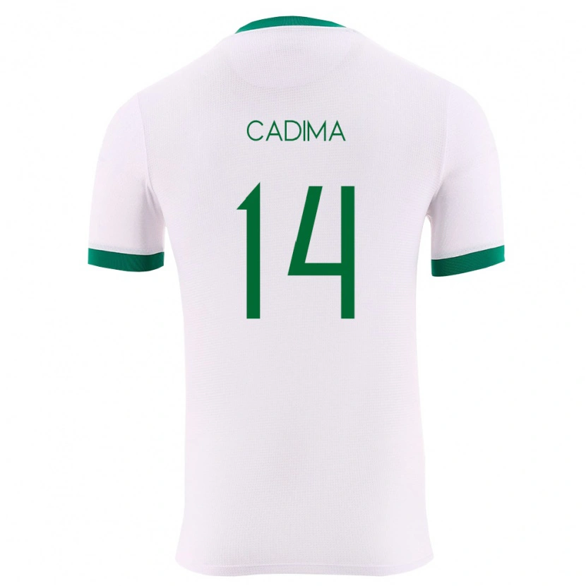 DanxenメンズボリビアRicardo Cadima#14白 緑 赤アウェイシャツ26-28ジャージーユニフォーム