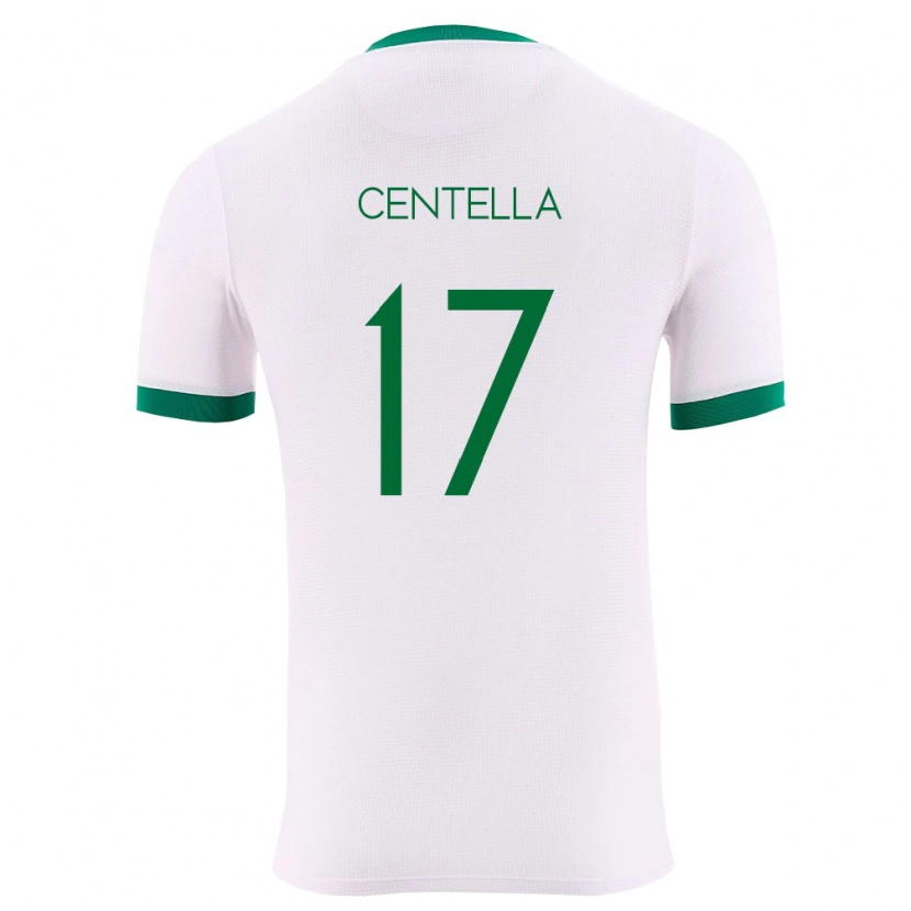 DanxenメンズボリビアGuilmar Centella#17白 緑 赤アウェイシャツ26-28ジャージーユニフォーム