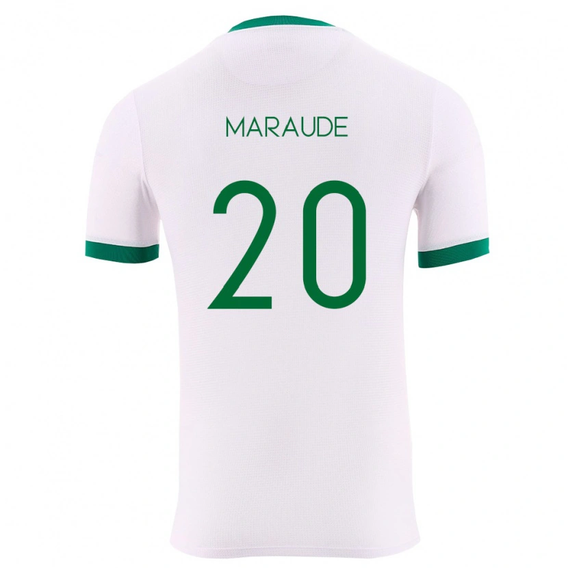 DanxenメンズボリビアJesús Maraude#20白 緑 赤アウェイシャツ26-28ジャージーユニフォーム