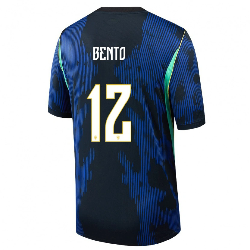 DanxenメンズブラジルBento#12青 紺 黄アウェイシャツ26-28ジャージーユニフォーム