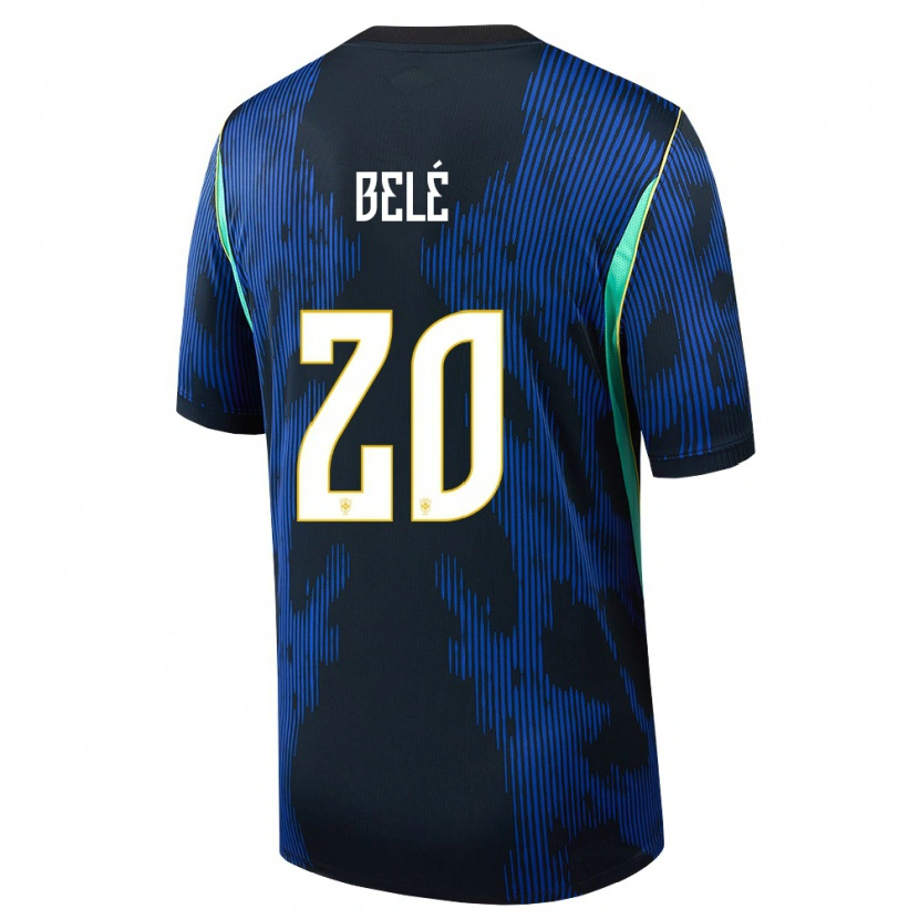 DanxenメンズブラジルErick Belé#20青 紺 黄アウェイシャツ26-28ジャージーユニフォーム