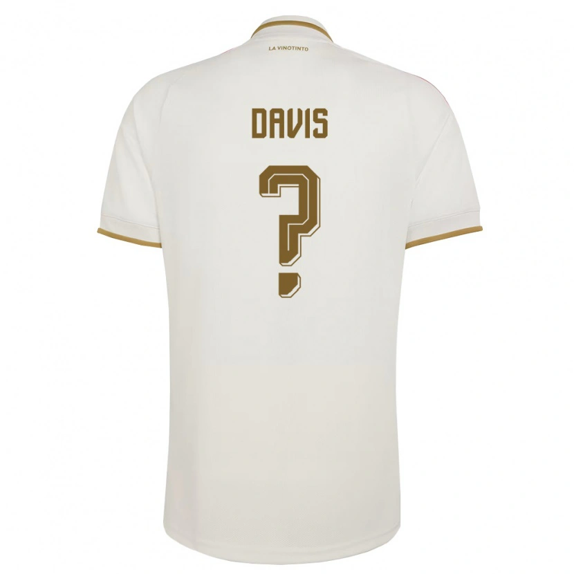 DanxenメンズベネズエラRomán Davis#0オフホワイト 黄アウェイシャツ26-28ジャージーユニフォーム