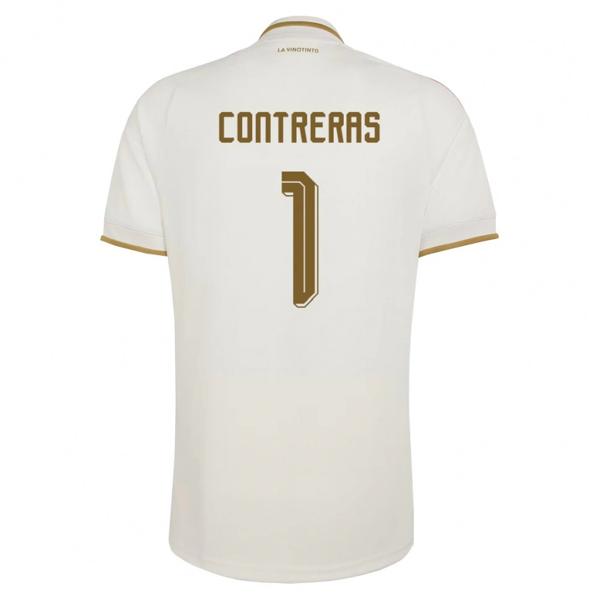 DanxenメンズベネズエラJosé Contreras#1オフホワイト 黄アウェイシャツ26-28ジャージーユニフォーム
