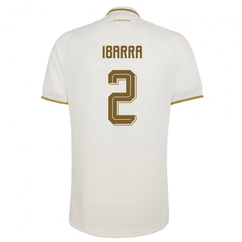 DanxenメンズベネズエラPablo Ibarra#2オフホワイト 黄アウェイシャツ26-28ジャージーユニフォーム