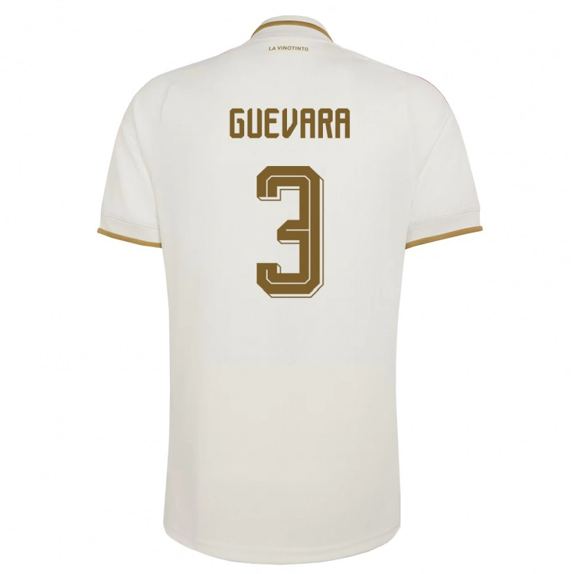 DanxenメンズベネズエラNestor Guevara#3オフホワイト 黄アウェイシャツ26-28ジャージーユニフォーム