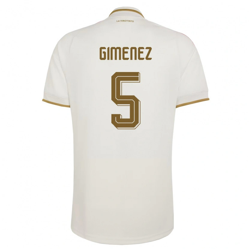 DanxenメンズベネズエラYenifer Giménez#5オフホワイト 黄アウェイシャツ26-28ジャージーユニフォーム