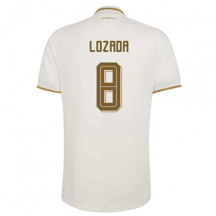 DanxenメンズベネズエラRomán Lozada#8オフホワイト 黄アウェイシャツ26-28ジャージーユニフォーム