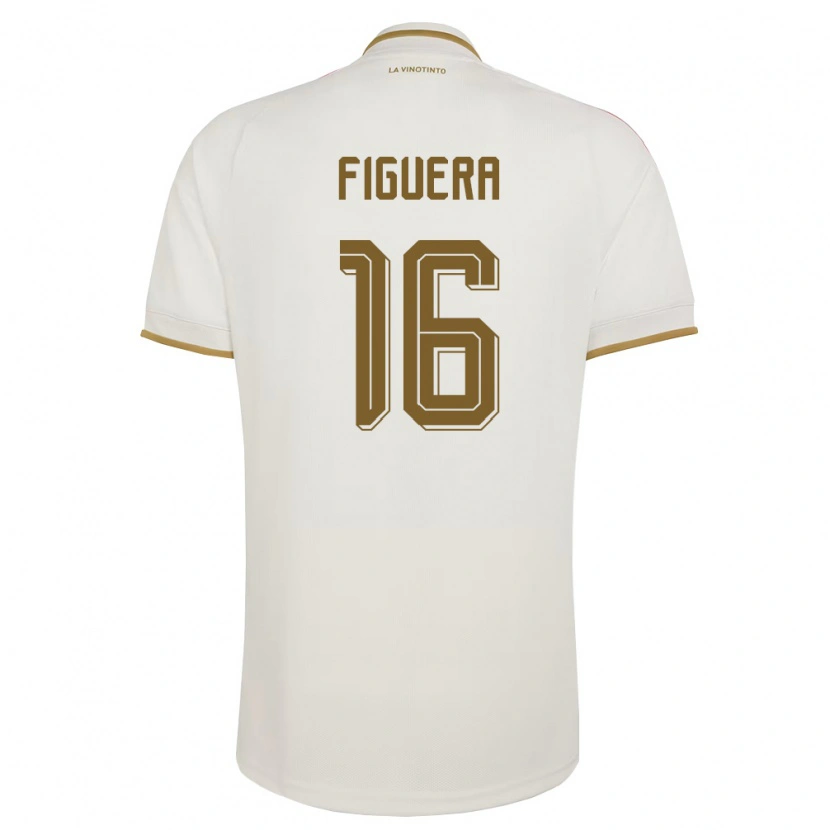 DanxenメンズベネズエラCarlos Figuera#16オフホワイト 黄アウェイシャツ26-28ジャージーユニフォーム