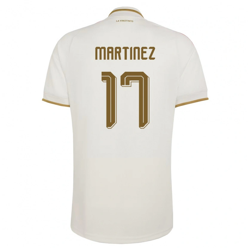 DanxenメンズベネズエラWilkeson Martinez#17オフホワイト 黄アウェイシャツ26-28ジャージーユニフォーム