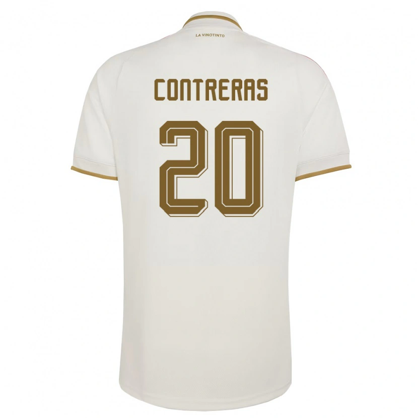 Danxenメンズベネズエラアンデルソン・コントレラス#20オフホワイト 黄アウェイシャツ26-28ジャージーユニフォーム
