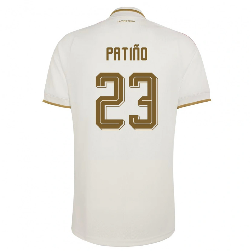 DanxenメンズベネズエラJulio Patiño#23オフホワイト 黄アウェイシャツ26-28ジャージーユニフォーム