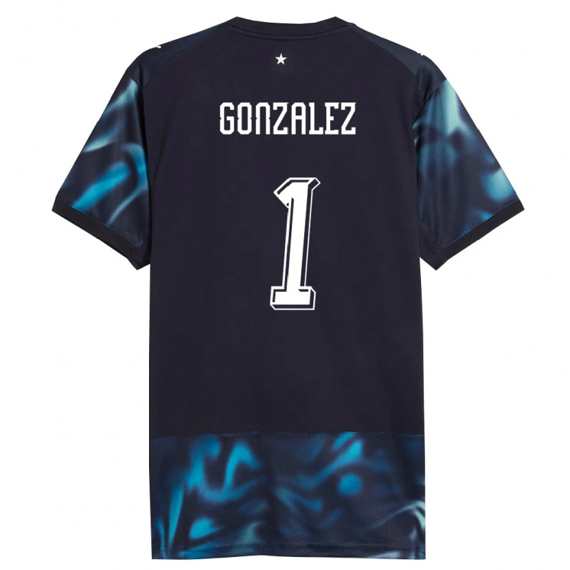DanxenメンズパラグアイÁngel González#1紺 空色アウェイシャツ26-28ジャージーユニフォーム