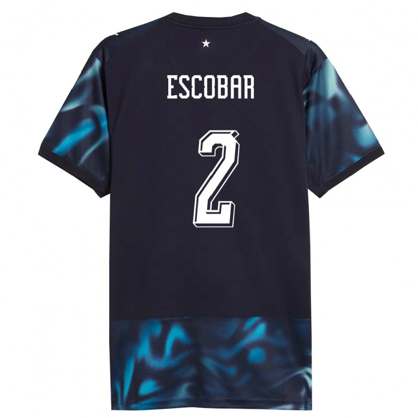 DanxenメンズパラグアイBruno Escobar#2紺 空色アウェイシャツ26-28ジャージーユニフォーム