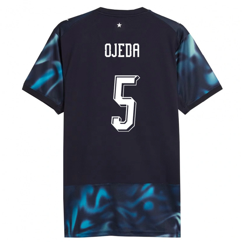 DanxenメンズパラグアイEdgar Ojeda#5紺 空色アウェイシャツ26-28ジャージーユニフォーム