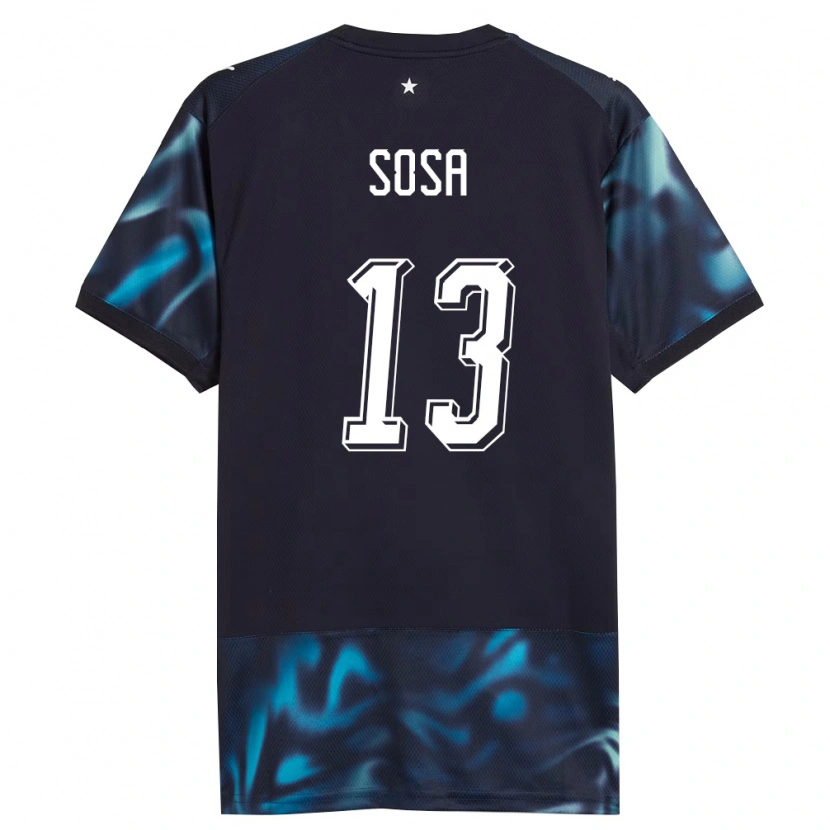 DanxenメンズパラグアイAlex Sosa#13紺 空色アウェイシャツ26-28ジャージーユニフォーム