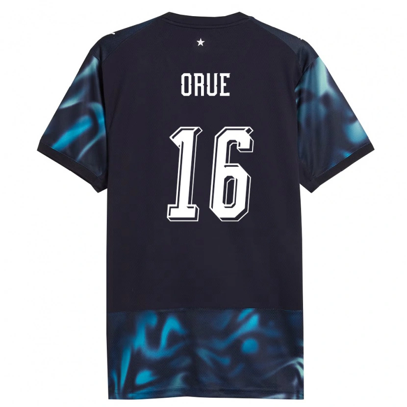 DanxenメンズパラグアイSebastián Orue#16紺 空色アウェイシャツ26-28ジャージーユニフォーム