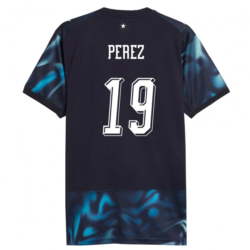 DanxenメンズパラグアイMarcelo Pérez#19紺 空色アウェイシャツ26-28ジャージーユニフォーム