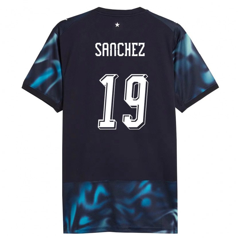 DanxenメンズパラグアイJuan Sánchez#19紺 空色アウェイシャツ26-28ジャージーユニフォーム