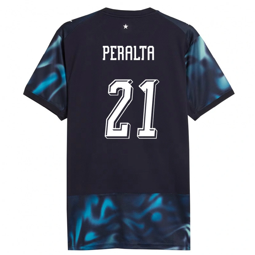 Danxenメンズパラグアイファブリツィオ・ペラルタ#21紺 空色アウェイシャツ26-28ジャージーユニフォーム