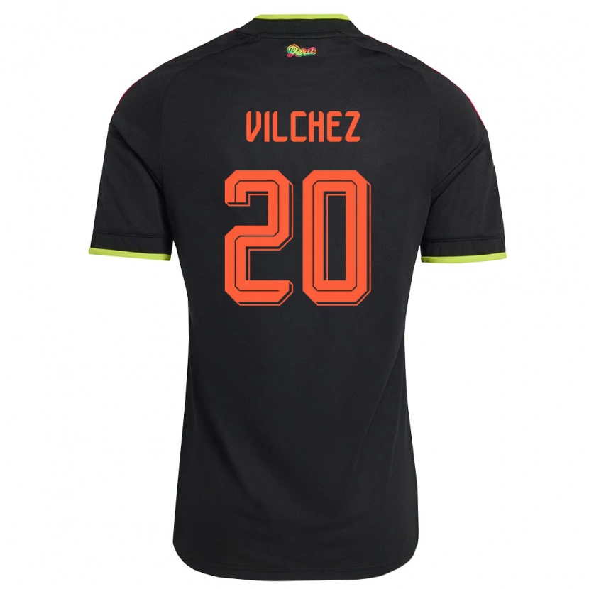 DanxenメンズペルーAlondra Vílchez#20黒 黄 ピンクアウェイシャツ26-28ジャージーユニフォーム