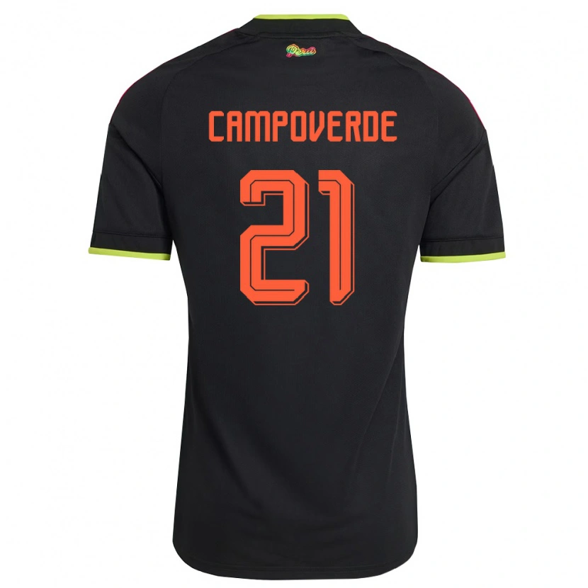 DanxenメンズペルーLuz Campoverde#21黒 黄 ピンクアウェイシャツ26-28ジャージーユニフォーム