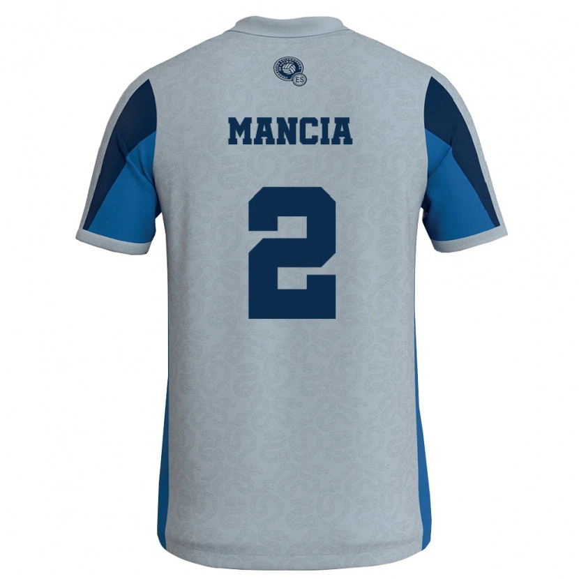 DanxenメンズエルサルバドルSteven Mancia#2白 空色アウェイシャツ26-28ジャージーユニフォーム