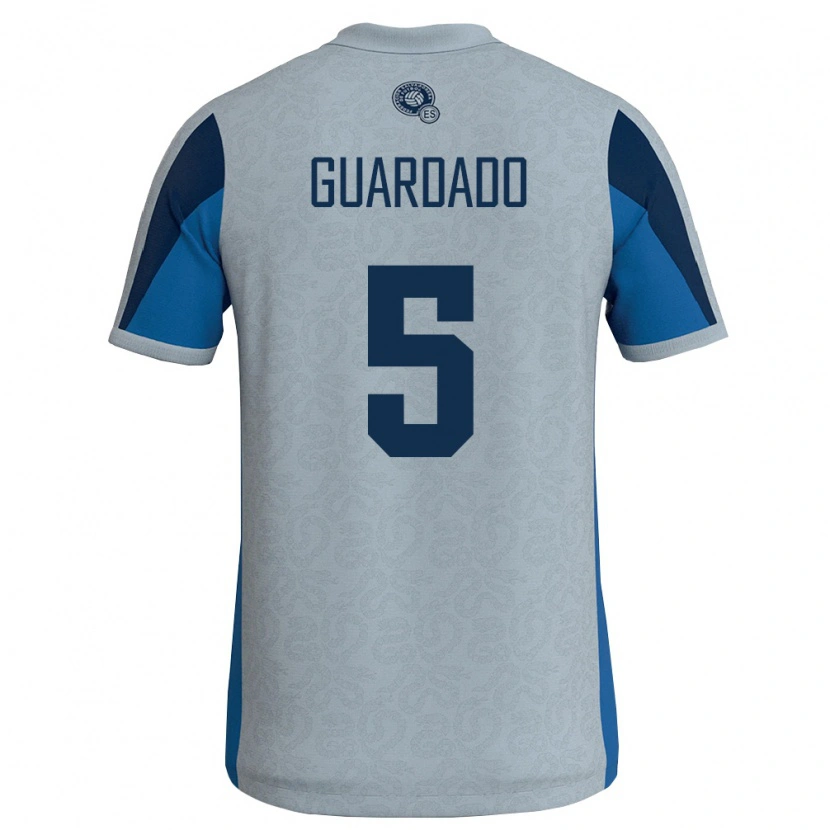 DanxenメンズエルサルバドルChristopher Guardado#5白 空色アウェイシャツ26-28ジャージーユニフォーム