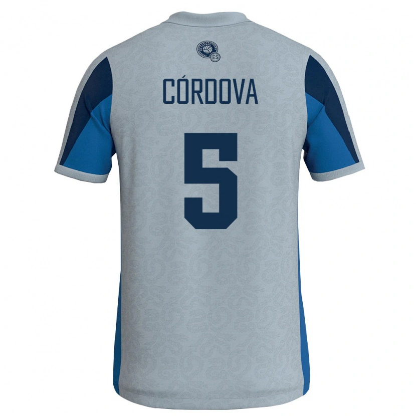 DanxenメンズエルサルバドルEdwin Córdova#5白 空色アウェイシャツ26-28ジャージーユニフォーム