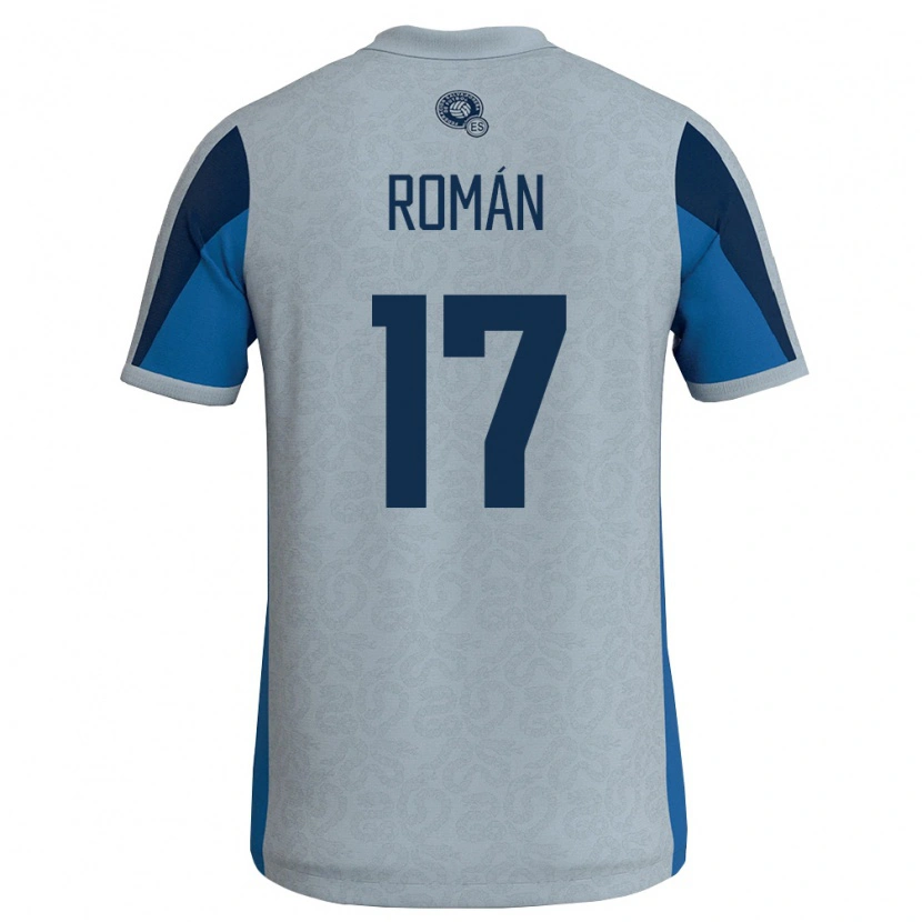 DanxenメンズエルサルバドルKevin Román#17白 空色アウェイシャツ26-28ジャージーユニフォーム