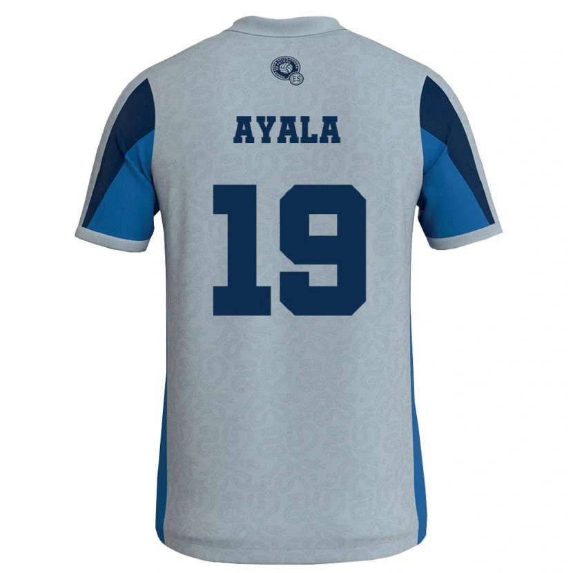 DanxenメンズエルサルバドルPaolo Ayala#19白 空色アウェイシャツ26-28ジャージーユニフォーム