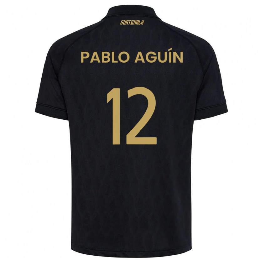 DanxenメンズグアテマラLuis Pablo Aguín#12黒 空色 白アウェイシャツ26-28ジャージーユニフォーム