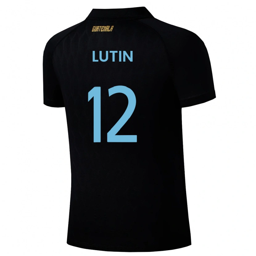 DanxenメンズグアテマラJohn Lutin#12黒 空色 白アウェイシャツ26-28ジャージーユニフォーム