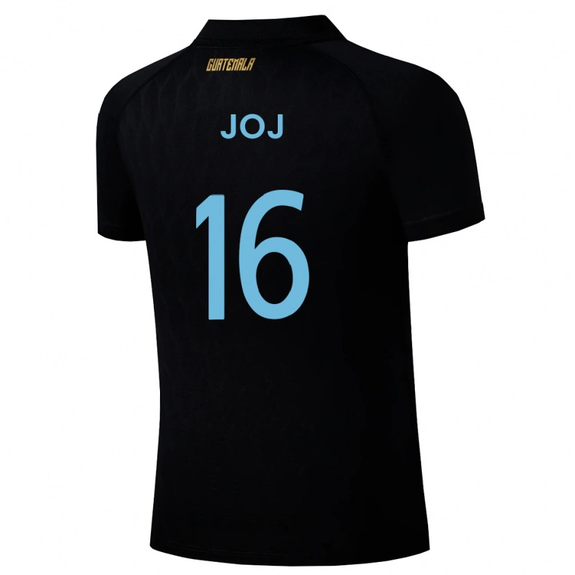 DanxenメンズグアテマラJosé Joj#16黒 空色 白アウェイシャツ26-28ジャージーユニフォーム