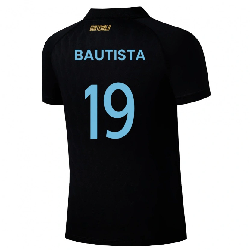 DanxenメンズグアテマラJorge Bautista#19黒 空色 白アウェイシャツ26-28ジャージーユニフォーム