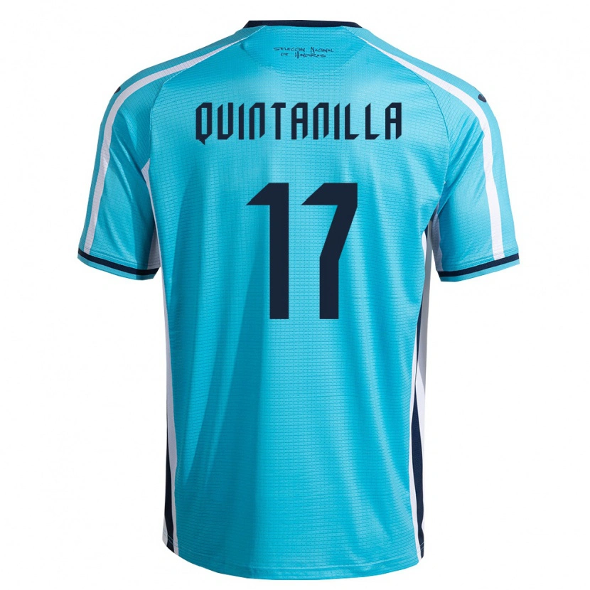 DanxenメンズホンジュラスJayson Quintanilla#17空色 紺アウェイシャツ26-28ジャージーユニフォーム