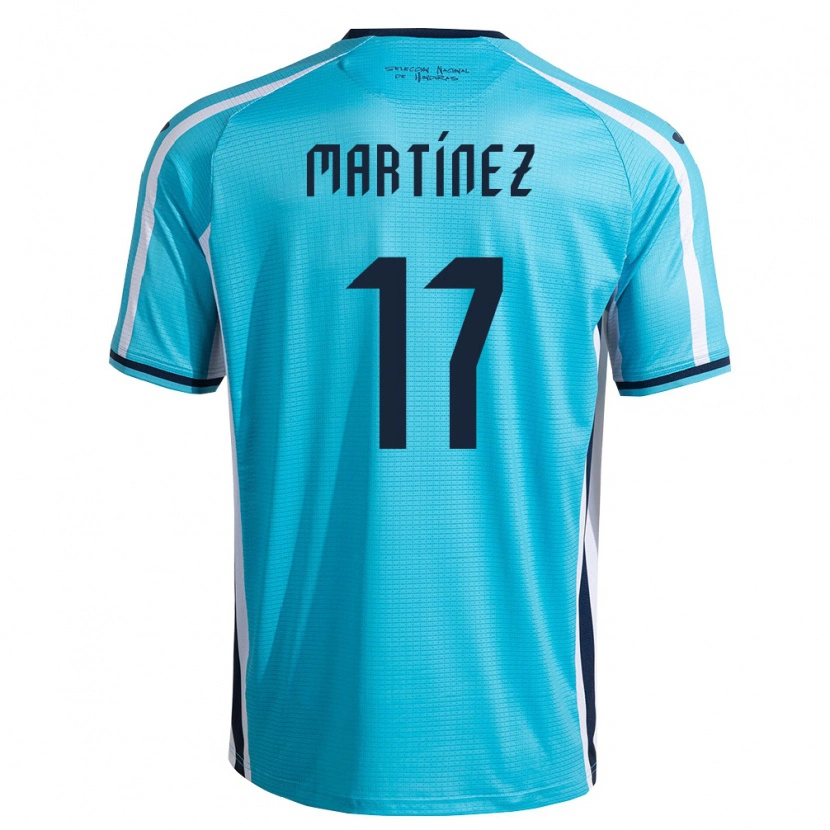 DanxenメンズホンジュラスJuan Martínez#17空色 紺アウェイシャツ26-28ジャージーユニフォーム