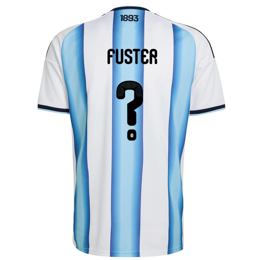 DanxenレディースアルゼンチンSalvador Fuster#0白 空色 紺ホームシャツ26-28ジャージーユニフォーム