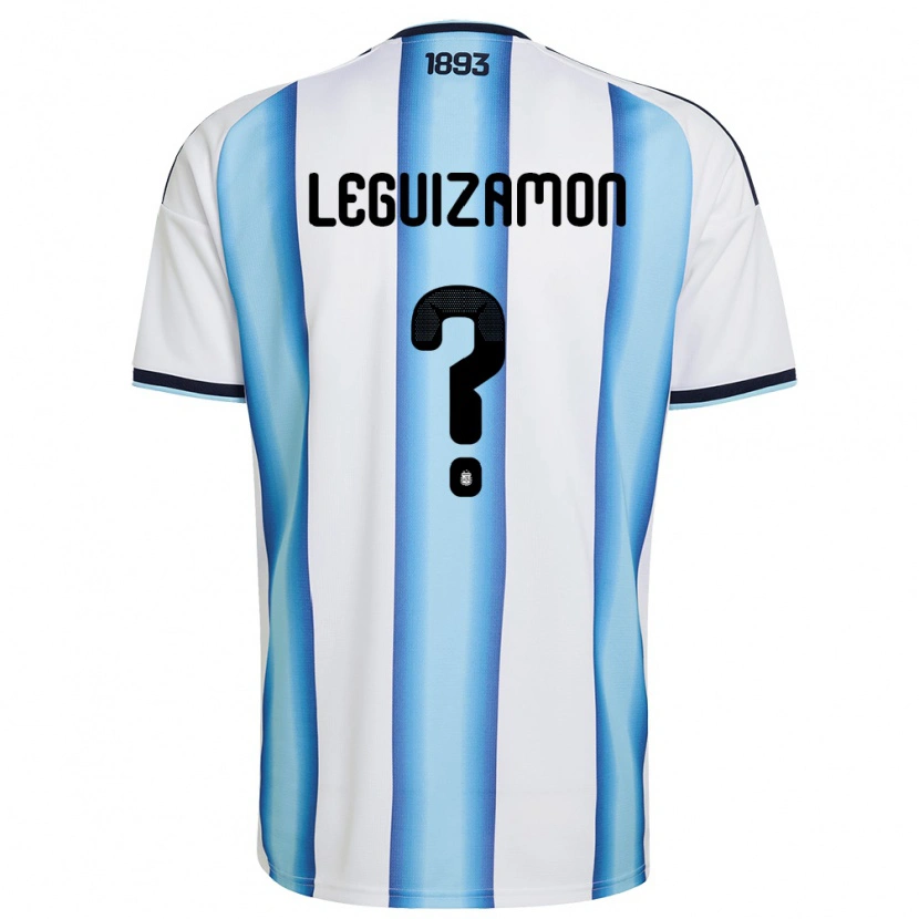 DanxenレディースアルゼンチンLionel Leguizamon#0白 空色 紺ホームシャツ26-28ジャージーユニフォーム