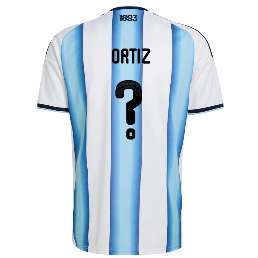 DanxenレディースアルゼンチンMarcos Ortiz#0白 空色 紺ホームシャツ26-28ジャージーユニフォーム