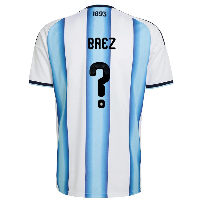 DanxenレディースアルゼンチンLautaro Baez#0白 空色 紺ホームシャツ26-28ジャージーユニフォーム