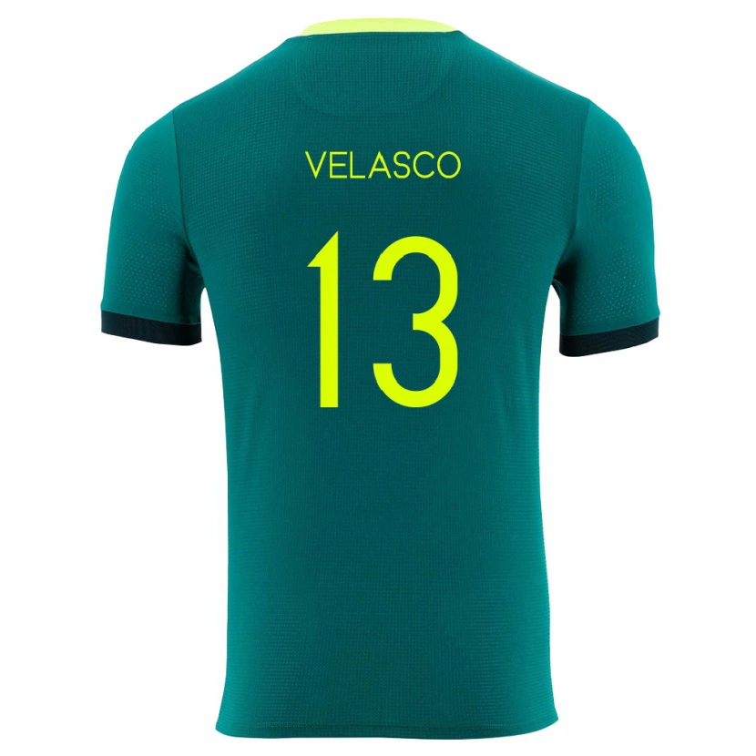 DanxenレディースボリビアJhon Velasco#13緑 黄 黒ホームシャツ26-28ジャージーユニフォーム