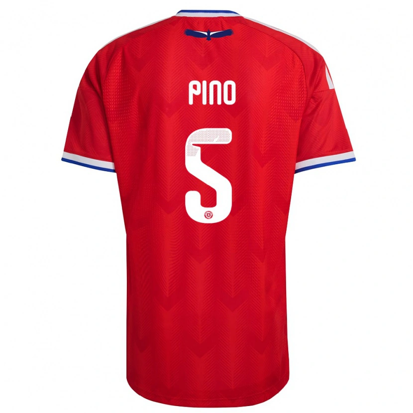 DanxenレディースチリSebastián Pino#5赤 白 青ホームシャツ26-28ジャージーユニフォーム