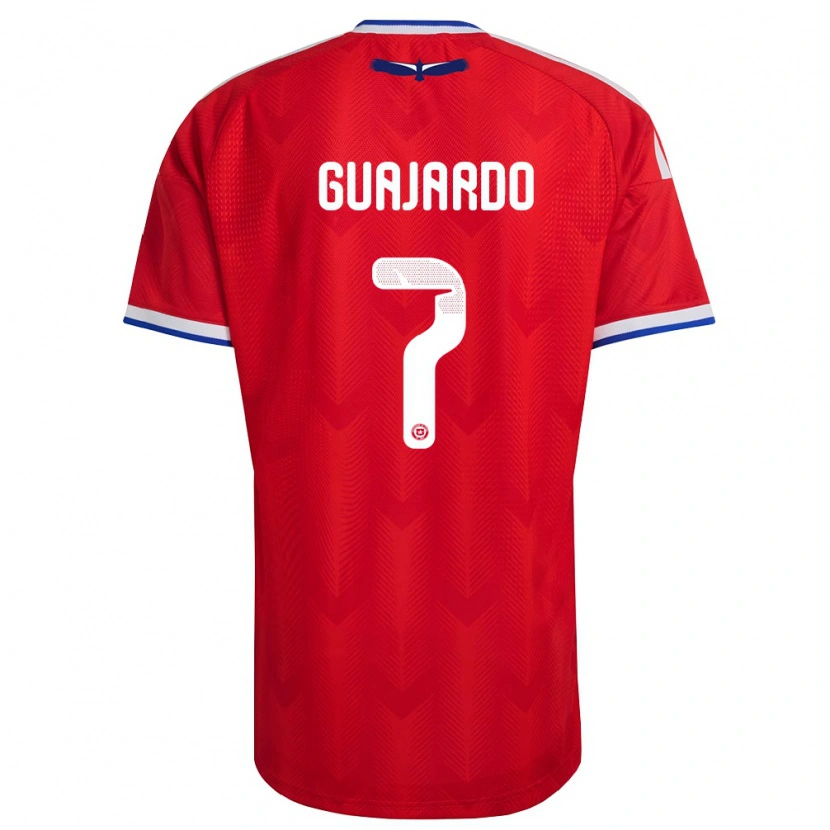 DanxenレディースチリPaolo Guajardo#7赤 白 青ホームシャツ26-28ジャージーユニフォーム