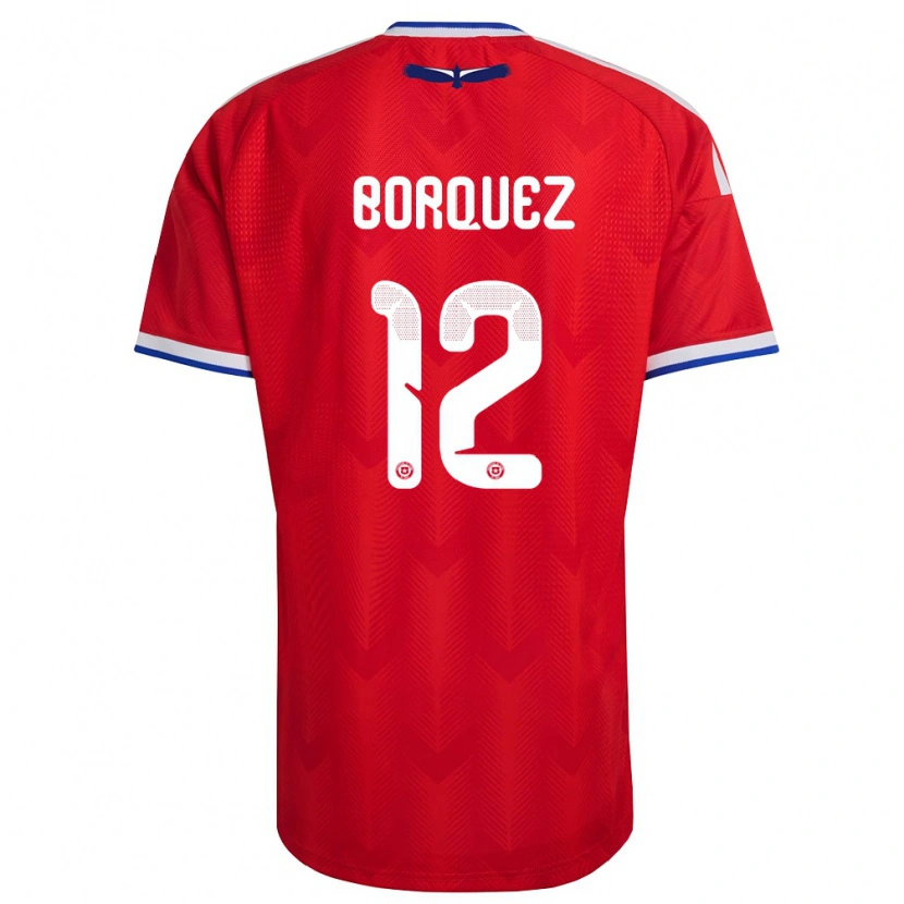 DanxenレディースチリGabriela Bórquez#12赤 白 青ホームシャツ26-28ジャージーユニフォーム