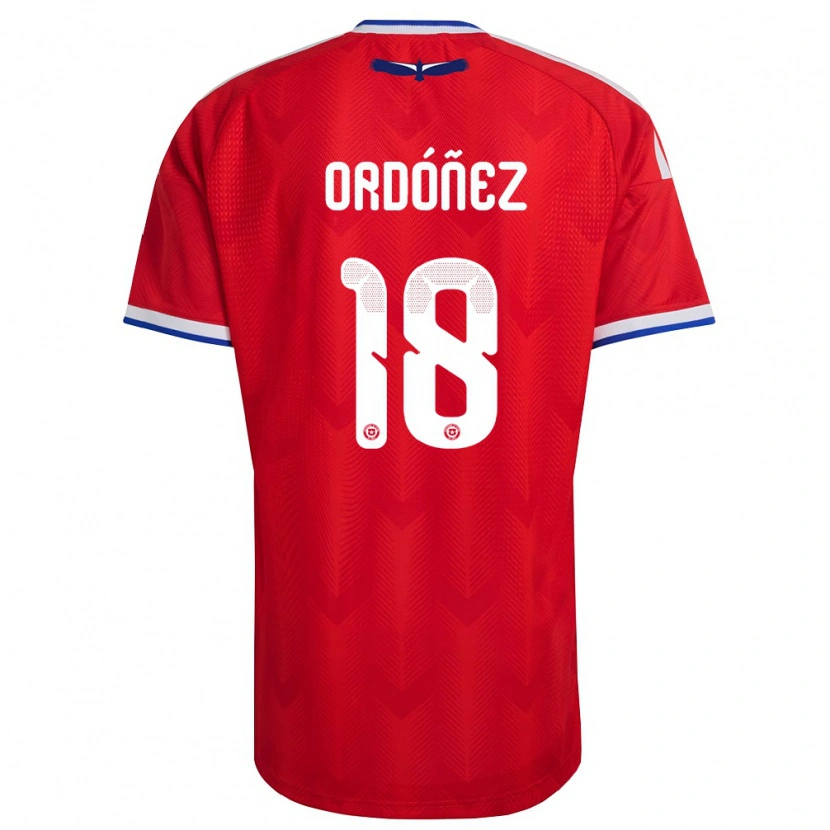 DanxenレディースチリSamuel Ordóñez#18赤 白 青ホームシャツ26-28ジャージーユニフォーム