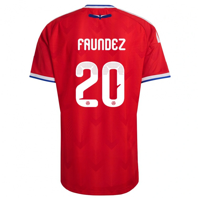 DanxenレディースチリFelipe Faúndez#20赤 白 青ホームシャツ26-28ジャージーユニフォーム