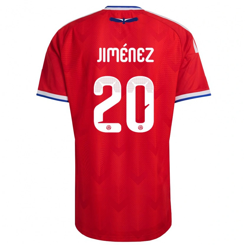 Danxenレディースチリマルティン・ヒメネス#20赤 白 青ホームシャツ26-28ジャージーユニフォーム
